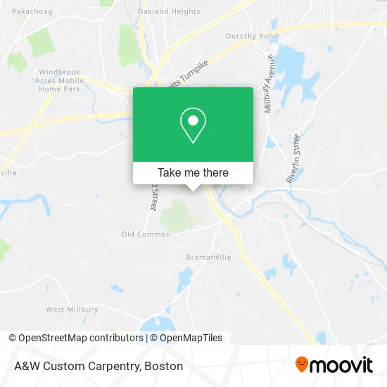 A&W Custom Carpentry map