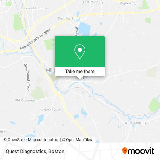 Quest Diagnostics map