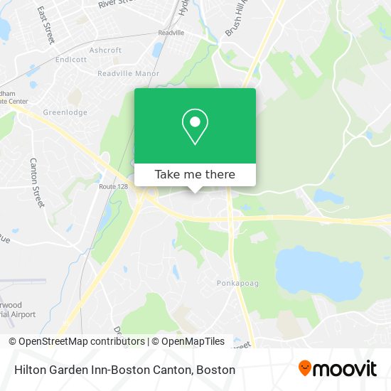 Mapa de Hilton Garden Inn-Boston Canton