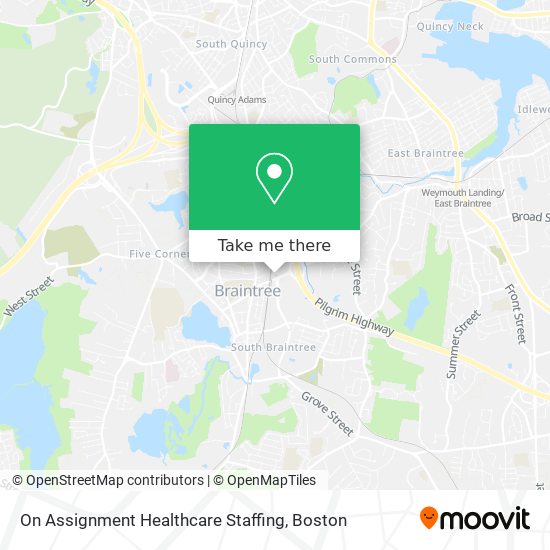 On Assignment Healthcare Staffing map