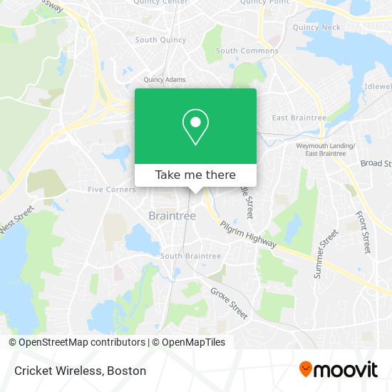 Cricket Wireless map