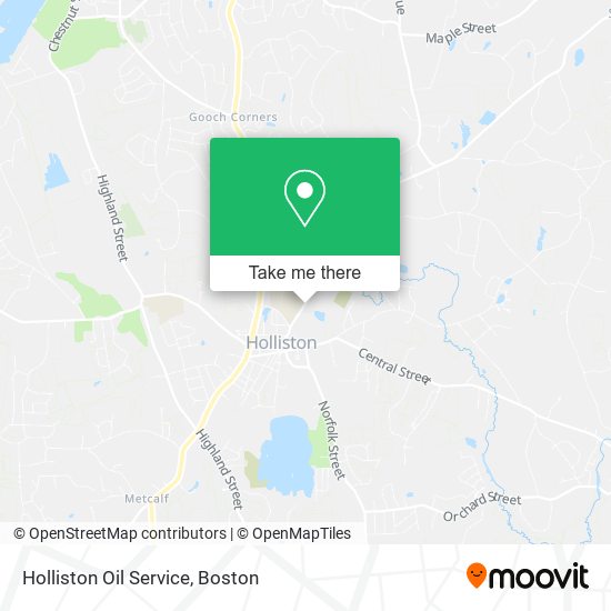 Holliston Oil Service map