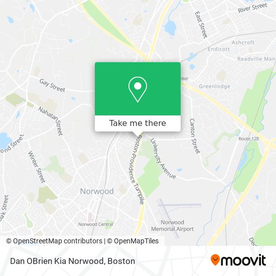 Dan OBrien Kia Norwood map