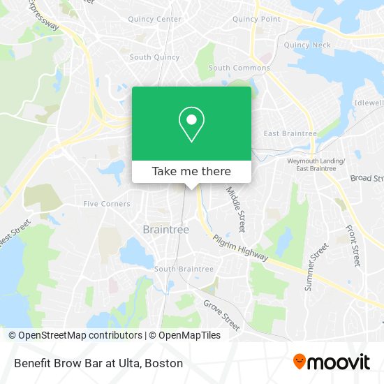 Benefit Brow Bar at Ulta map