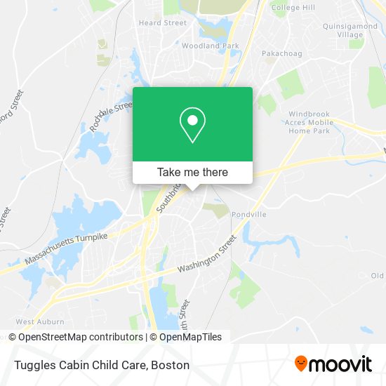 Tuggles Cabin Child Care map