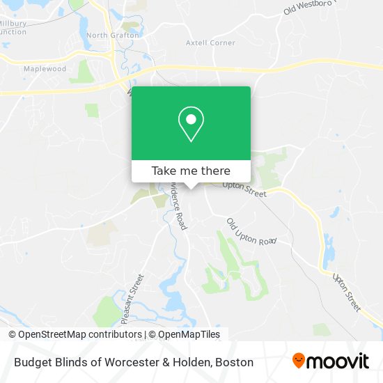 Budget Blinds of Worcester & Holden map
