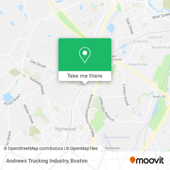Andrews Trucking Industry map