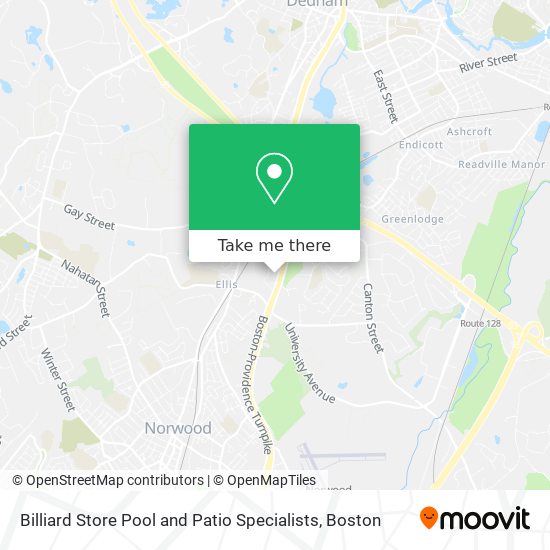 Billiard Store Pool and Patio Specialists map