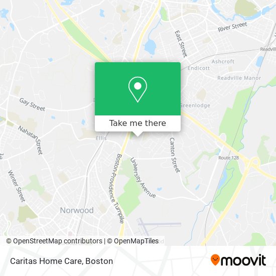 Caritas Home Care map