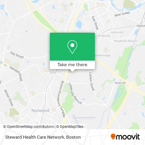 Steward Health Care Network map