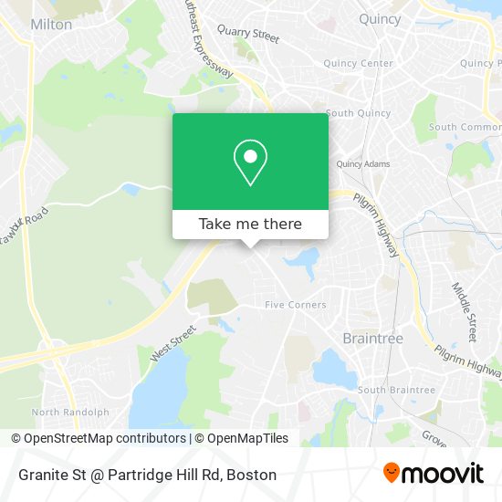 Mapa de Granite St @ Partridge Hill Rd