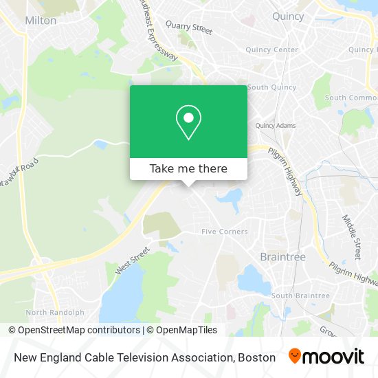 Mapa de New England Cable Television Association