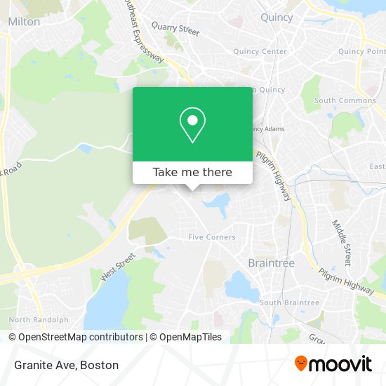 Granite Ave map