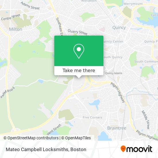 Mateo Campbell Locksmiths map