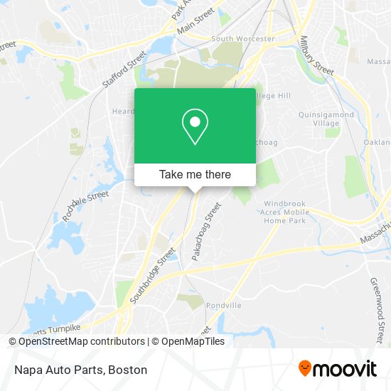 Napa Auto Parts map