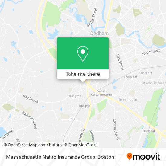 Mapa de Massachusetts Nahro Insurance Group