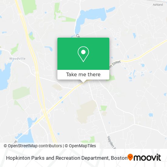 Hopkinton Parks and Recreation Department map