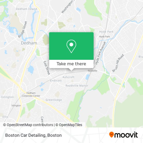 Mapa de Boston Car Detailing