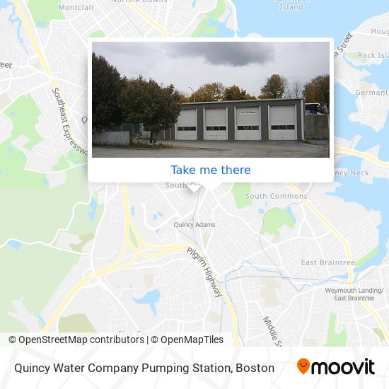 Quincy Water Company Pumping Station map