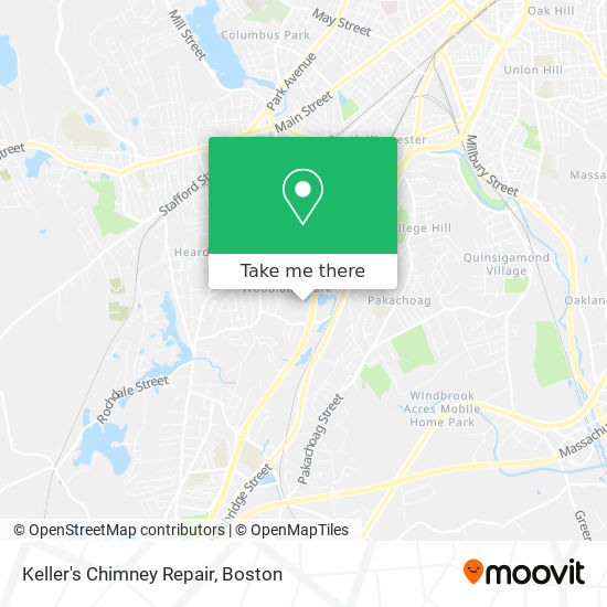 Keller's Chimney Repair map