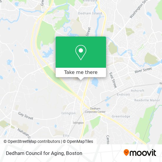 Dedham Council for Aging map