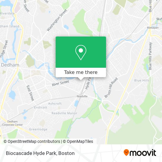 Biocascade Hyde Park map