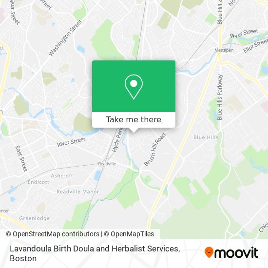 Lavandoula Birth Doula and Herbalist Services map