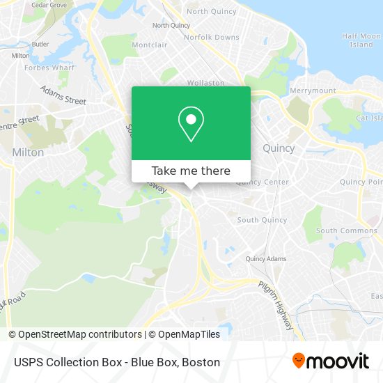 USPS Collection Box - Blue Box map