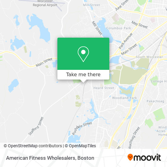 Mapa de American Fitness Wholesalers