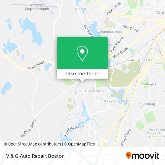 V & G Auto Repair map