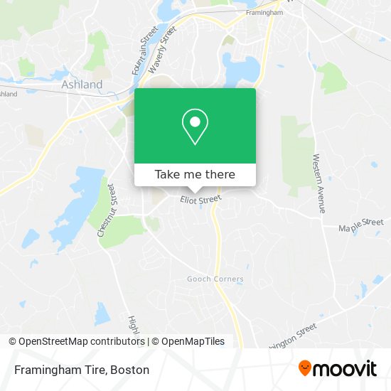 Framingham Tire map