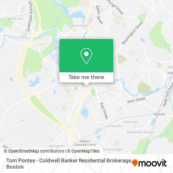 Mapa de Tom Pontes - Coldwell Banker Residential Brokerage