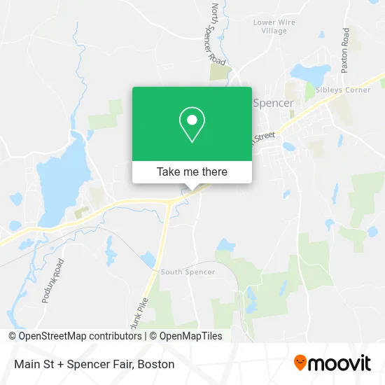 Main St + Spencer Fair map