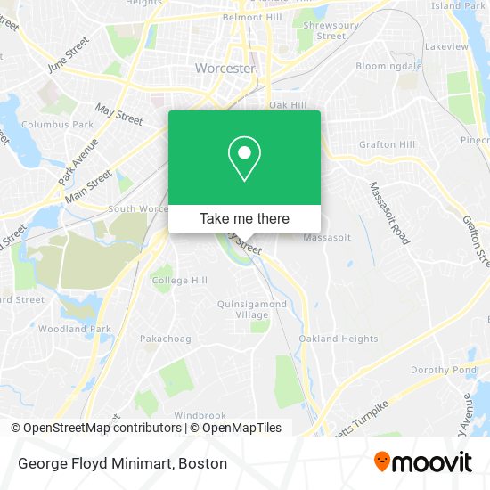 George Floyd Minimart map