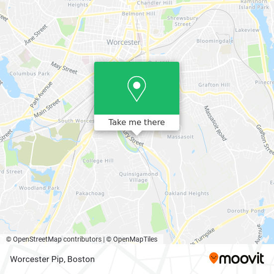 Mapa de Worcester Pip