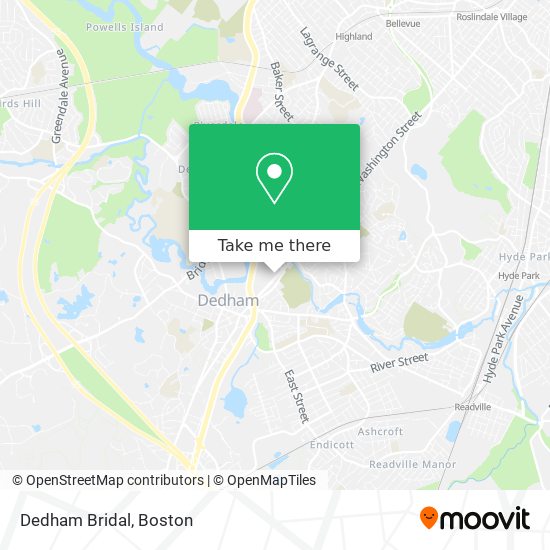 Dedham Bridal map