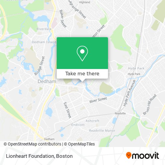 Lionheart Foundation map