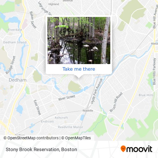 Stony Brook Reservation map