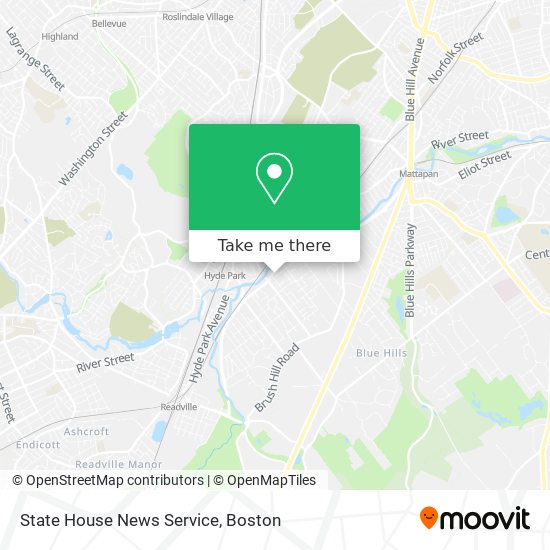 Mapa de State House News Service