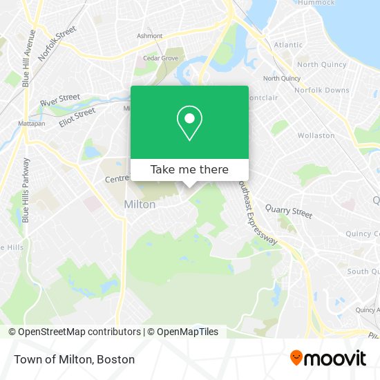 Mapa de Town of Milton