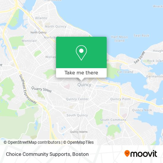 Choice Community Supports map