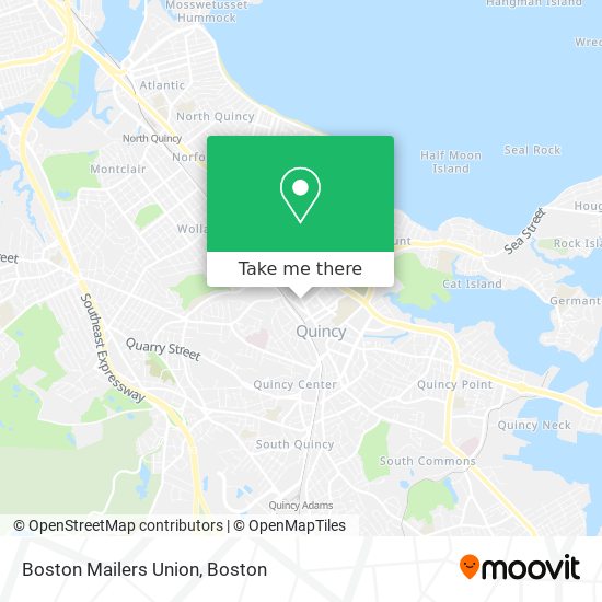 Boston Mailers Union map