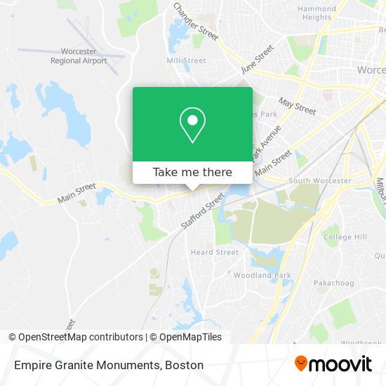 Empire Granite Monuments map