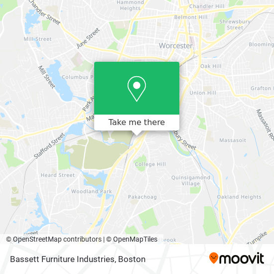 Bassett Furniture Industries map