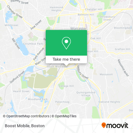 Mapa de Boost Mobile