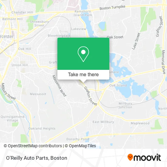 O'Reilly Auto Parts map