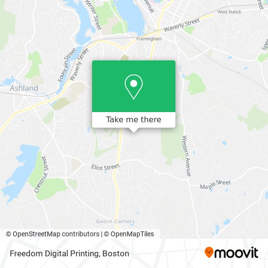 Freedom Digital Printing map