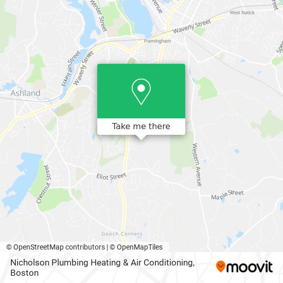 Nicholson Plumbing Heating & Air Conditioning map