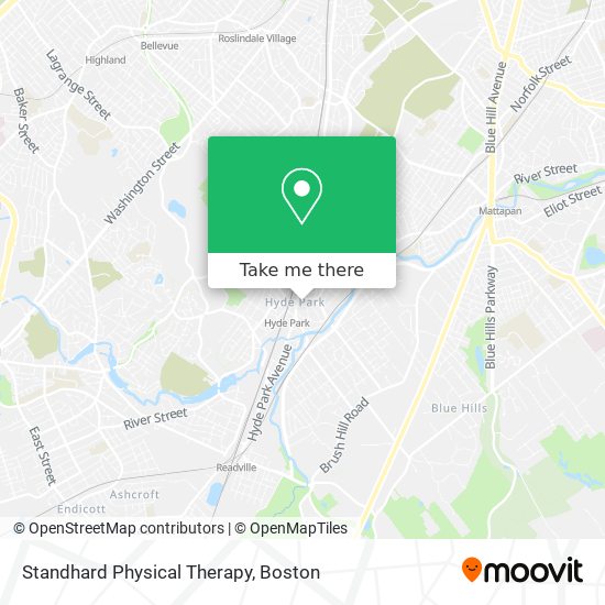 Mapa de Standhard Physical Therapy