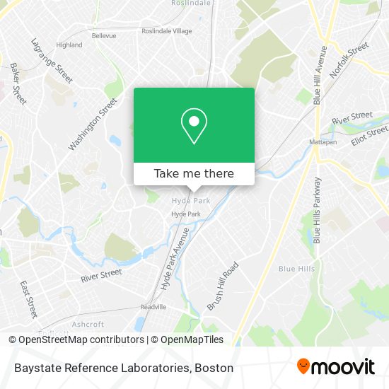 Baystate Reference Laboratories map